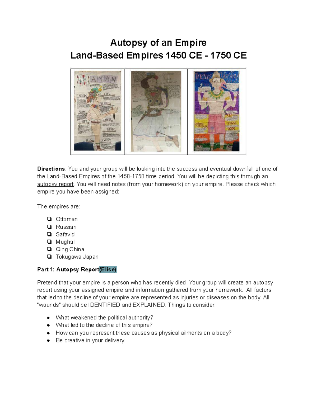 Autopsy Report of Land-Based Empires (1450-1750 CE) - Studocu