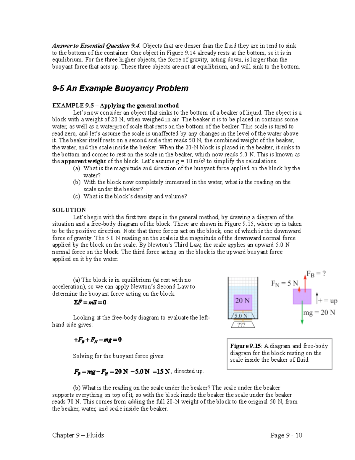 Fluid Mechanics - Buoyancy Problem Example: Analysis & Solutions - Studocu