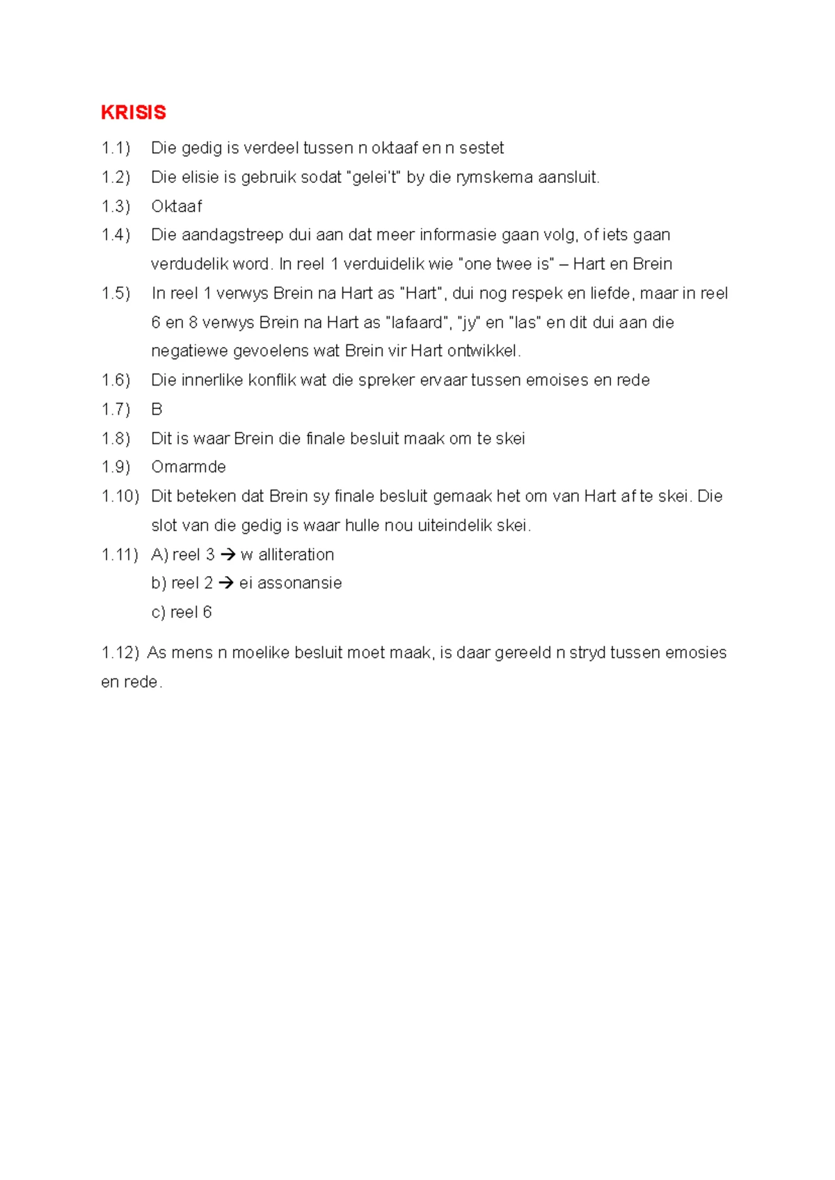 Afrikaans Grade 11 CAPS Gedigte: Die Tarentaal Poem Analysis - Studocu