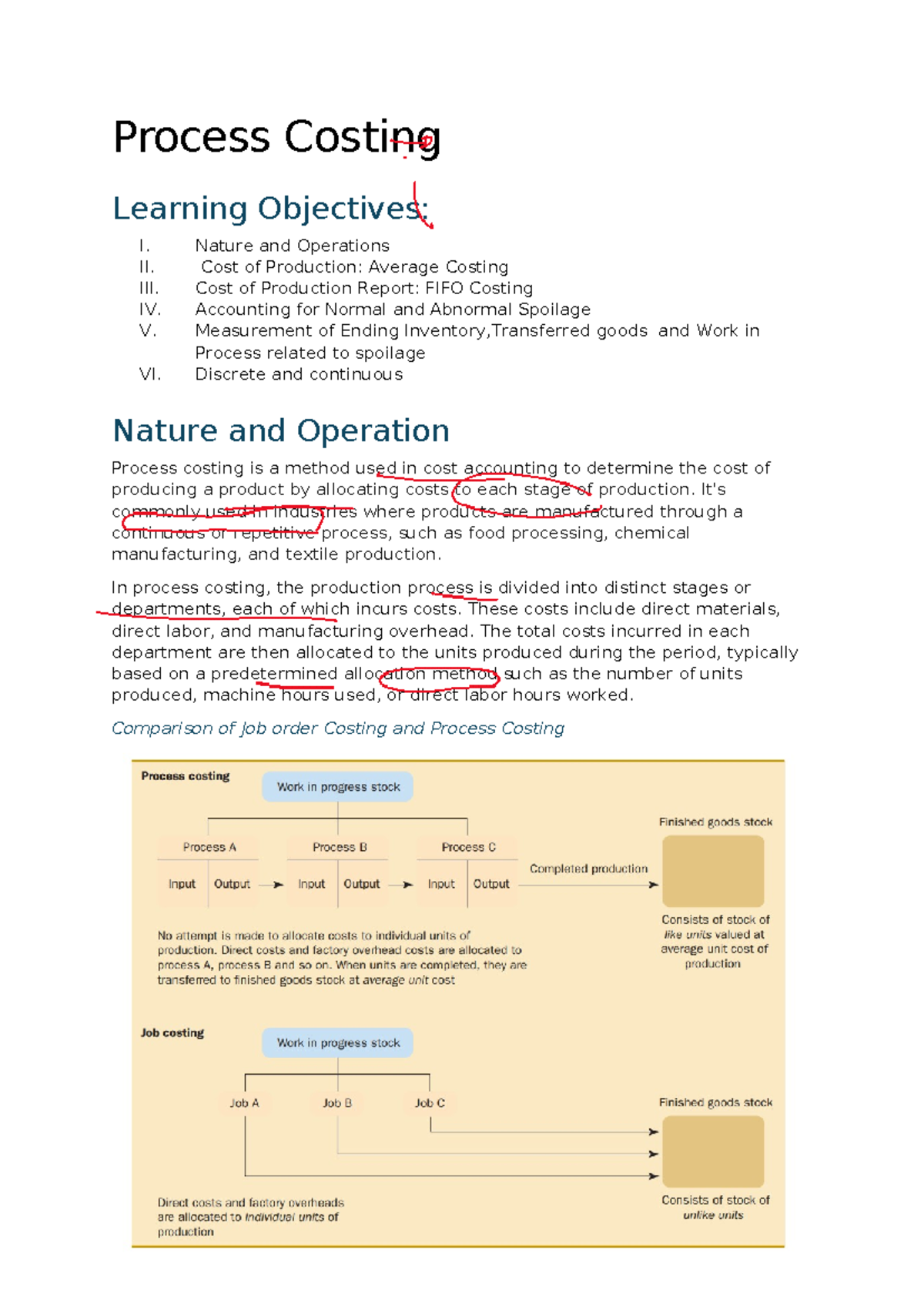Process Costing Methodology Overview - COST 2023 Accounting - Studocu