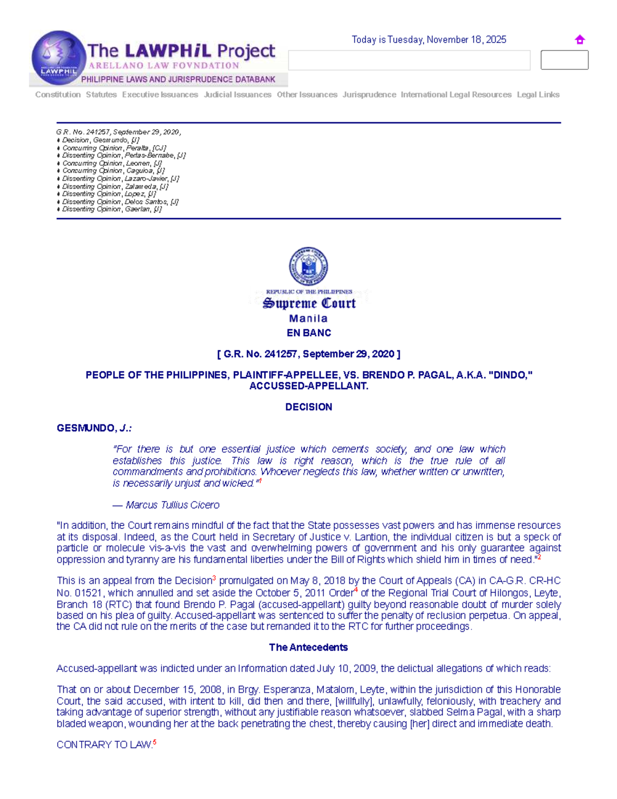 People v. Pagal: G.R. No. 241257 - Analysis of Guilty Plea and Trial ...