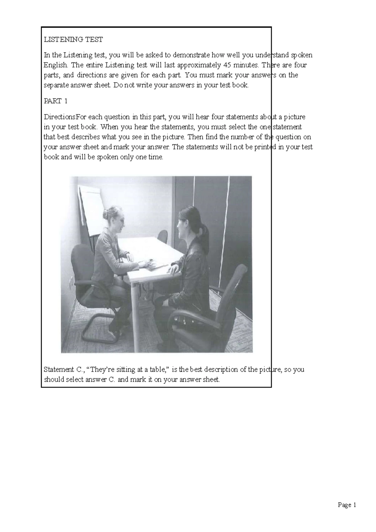 Test 2 - Listening Comprehension Questions and Answers - Studocu