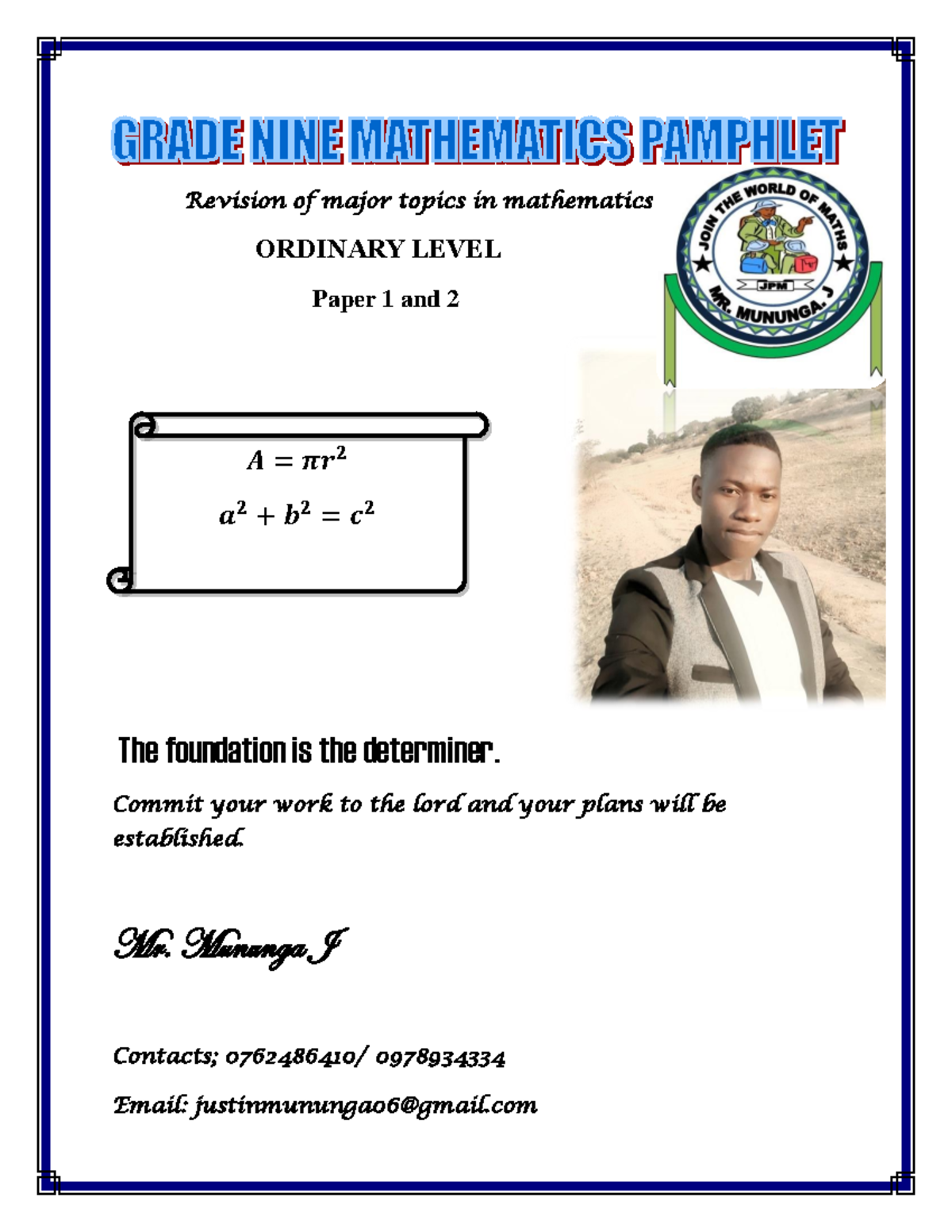 G9 Mathematics Revision Notes: Key Topics Overview - Studocu