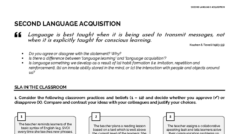 SLA 101: Understanding Second Language Acquisition Theories and ...