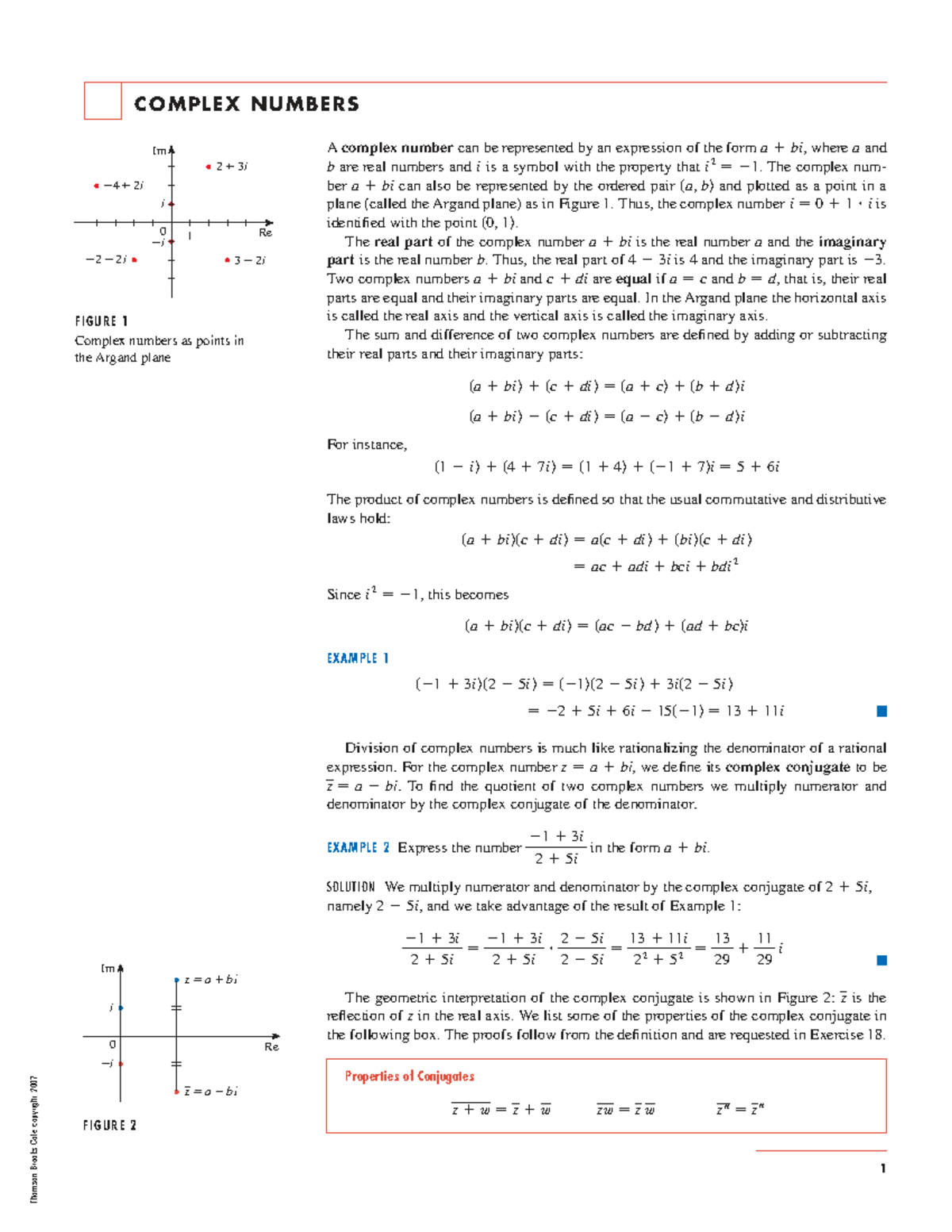 Complex Numbers: Understanding the Argand Plane and Operations (MATH ...