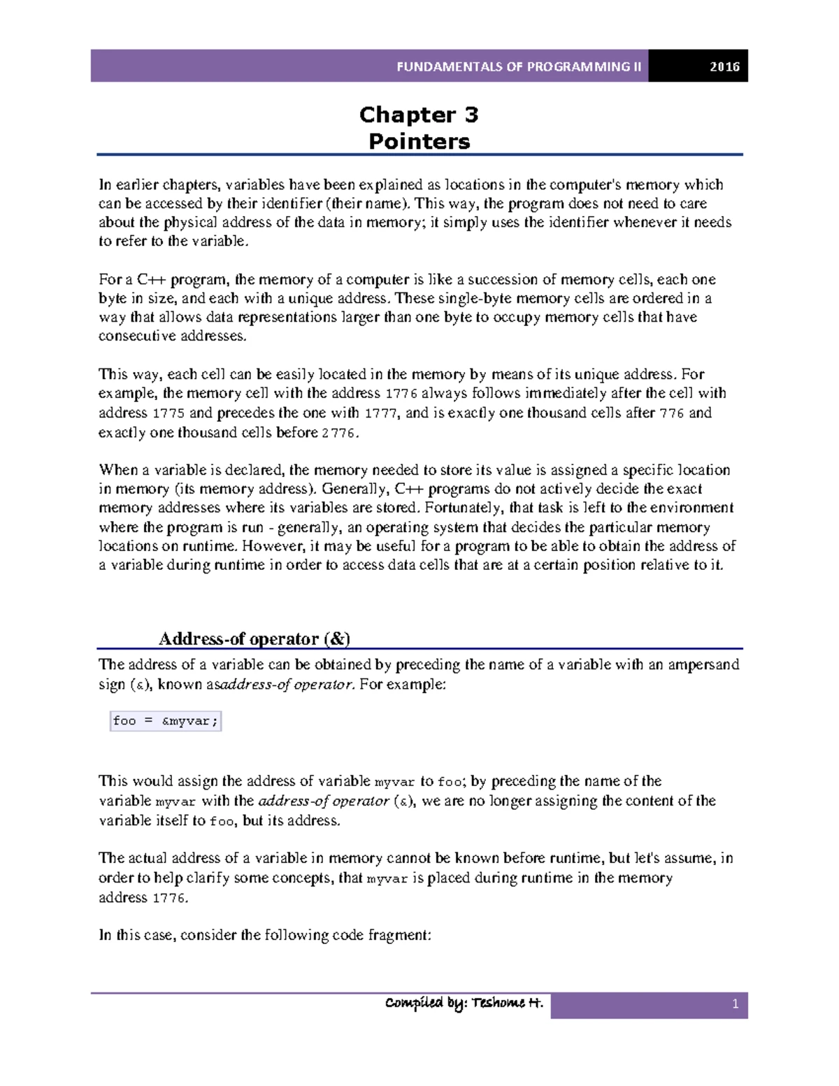 Chapter 6 - Programming Fundamentals: Debugging Techniques and Tools ...