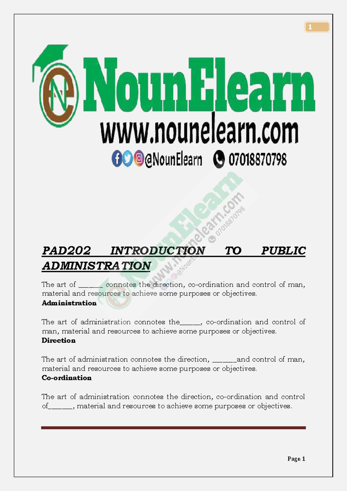 PAD202 Introduction to Public Administration: Exam Summary Notes - Studocu