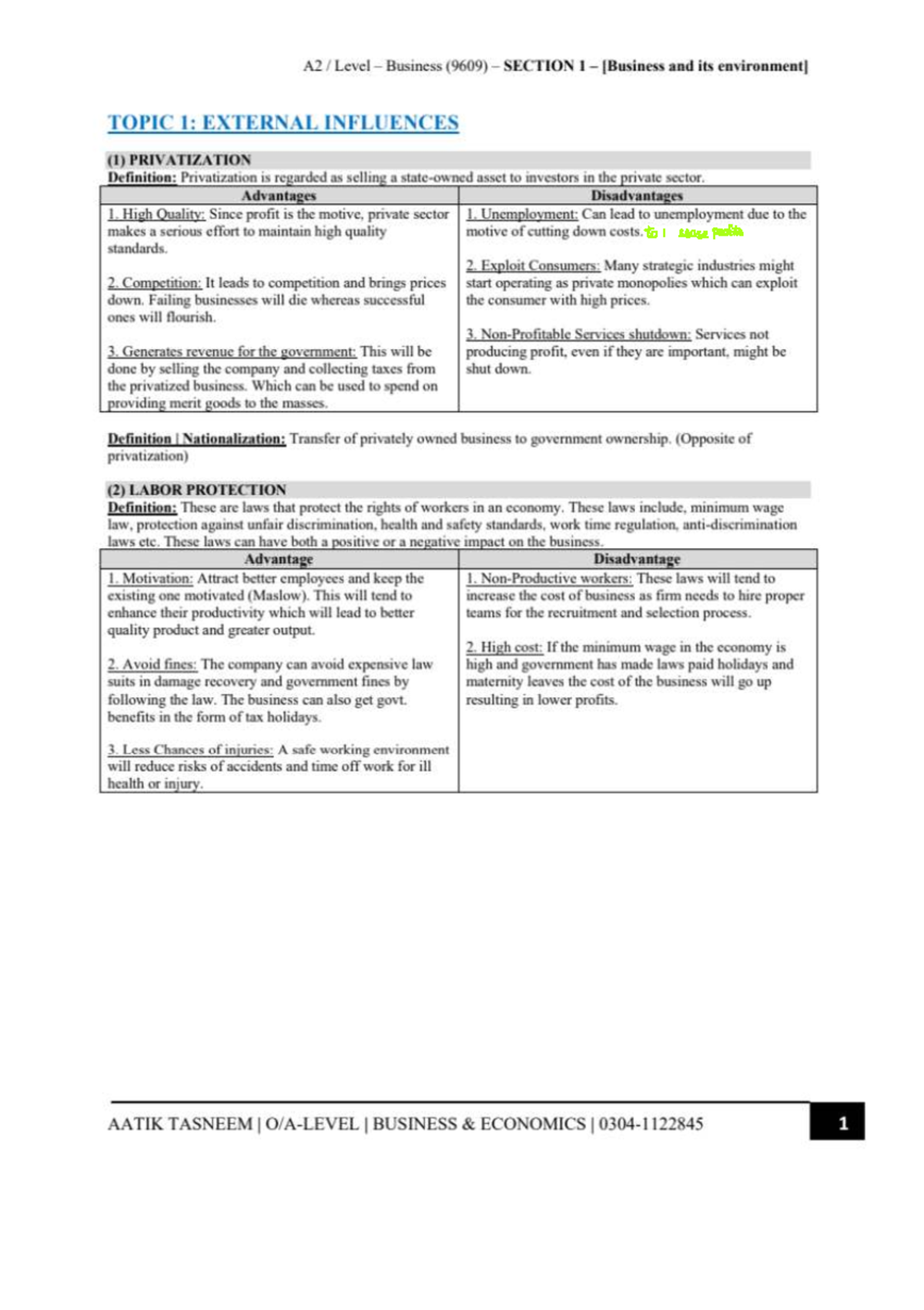 Sir aatik Tasneem notes A2 - Business - to i reaseprofits 3 Lawteamhire ...