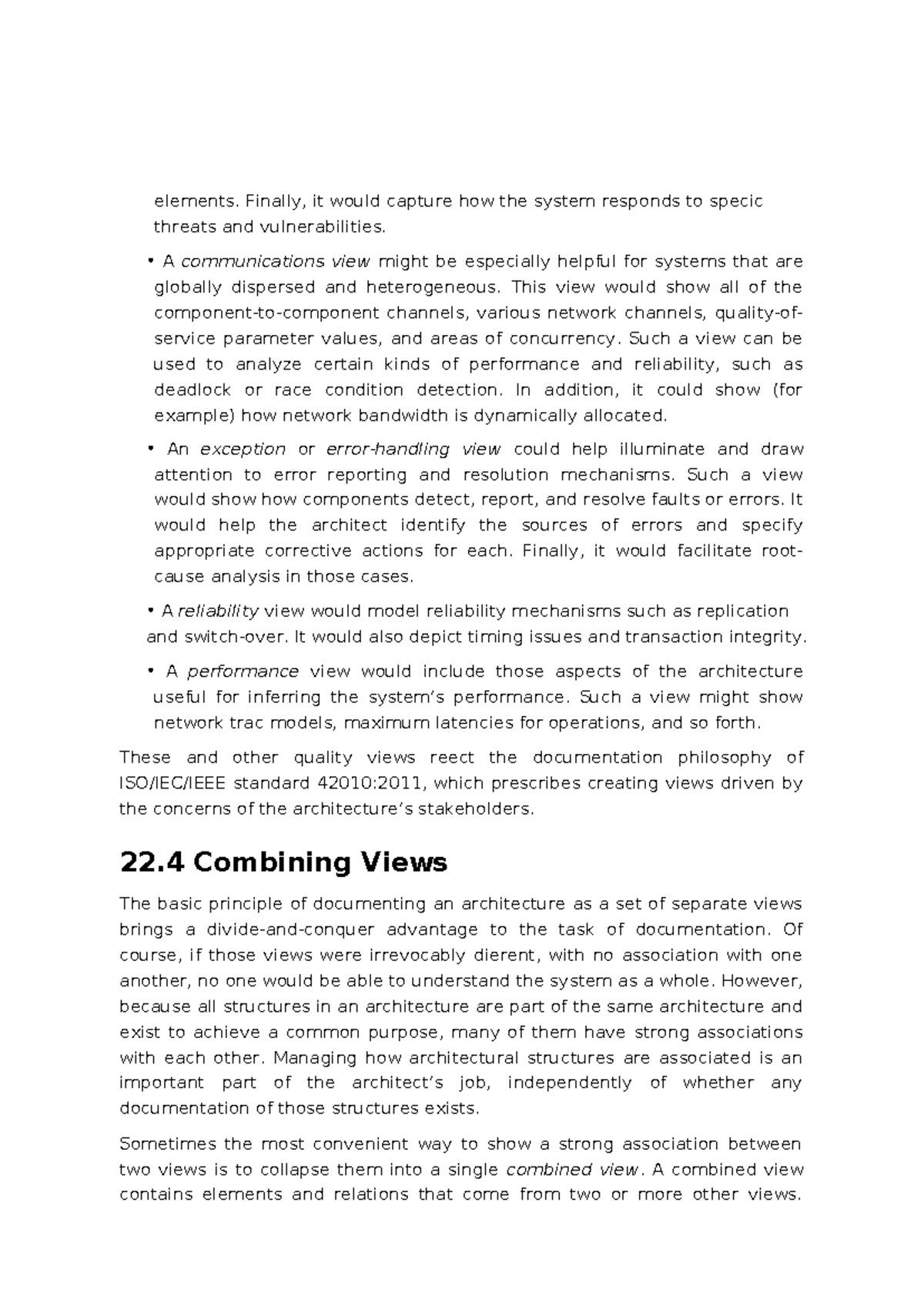 Software Architecture Views and Behavior Documentation (CS 42010) - Studocu