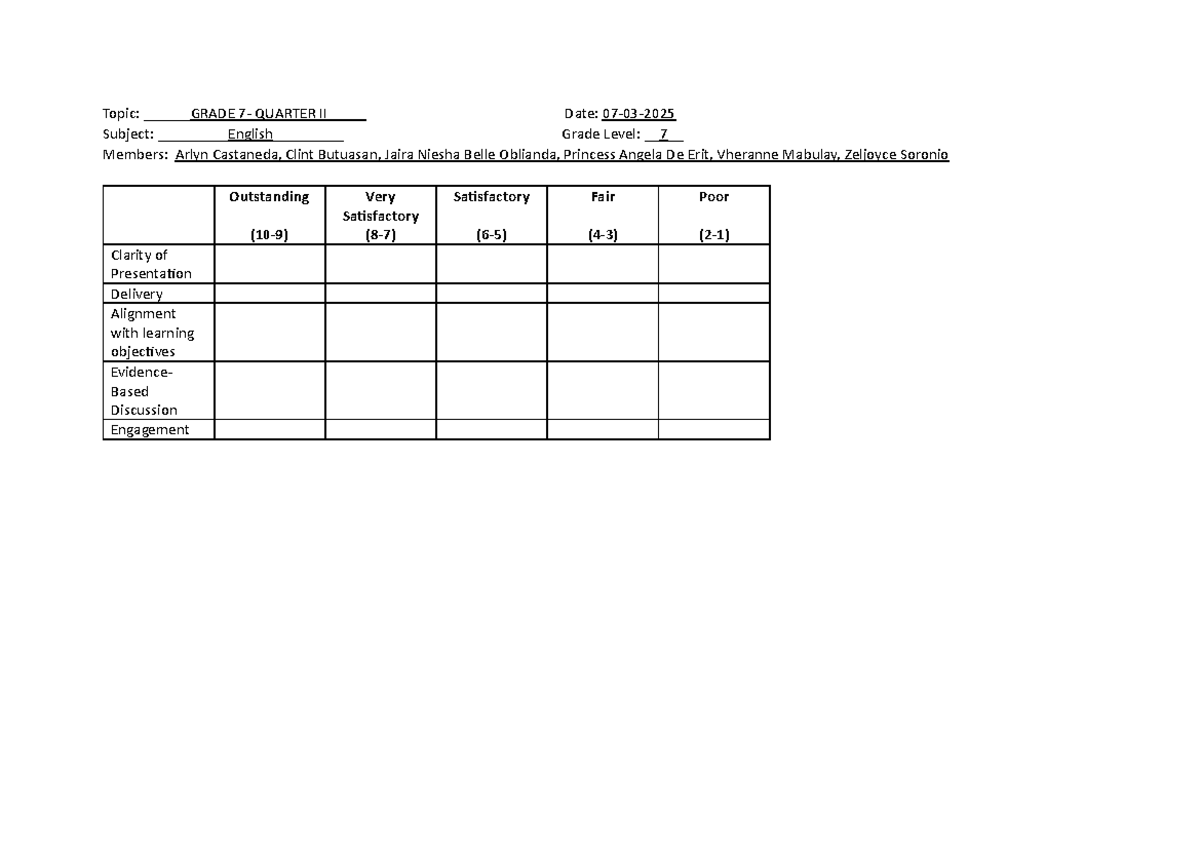 REAL- Matrix Group 2 Lesson Plan for Literary Analysis (Grade 7) - Studocu