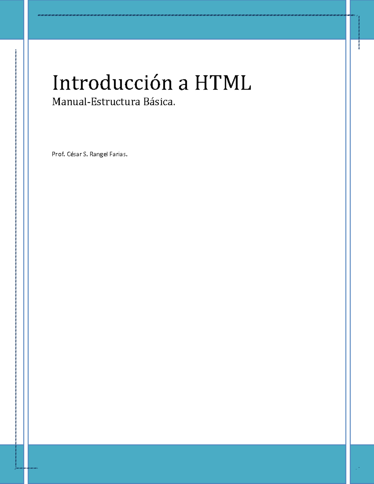 Introducción a html - Introducción a HTML Manual-Estructura Básica ...