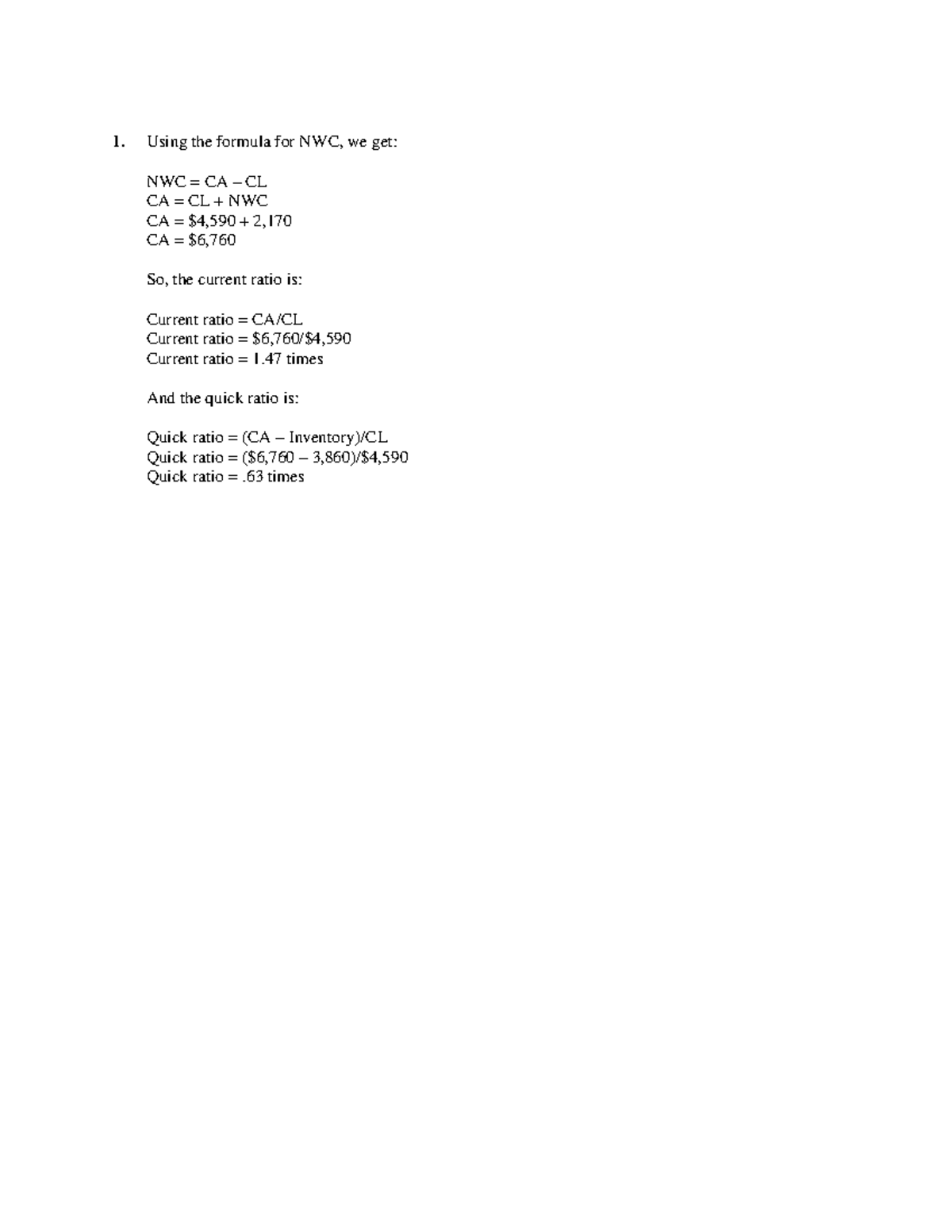 Ch 3 Solutions - Exam Review for Financial Ratios and Metrics - Studocu