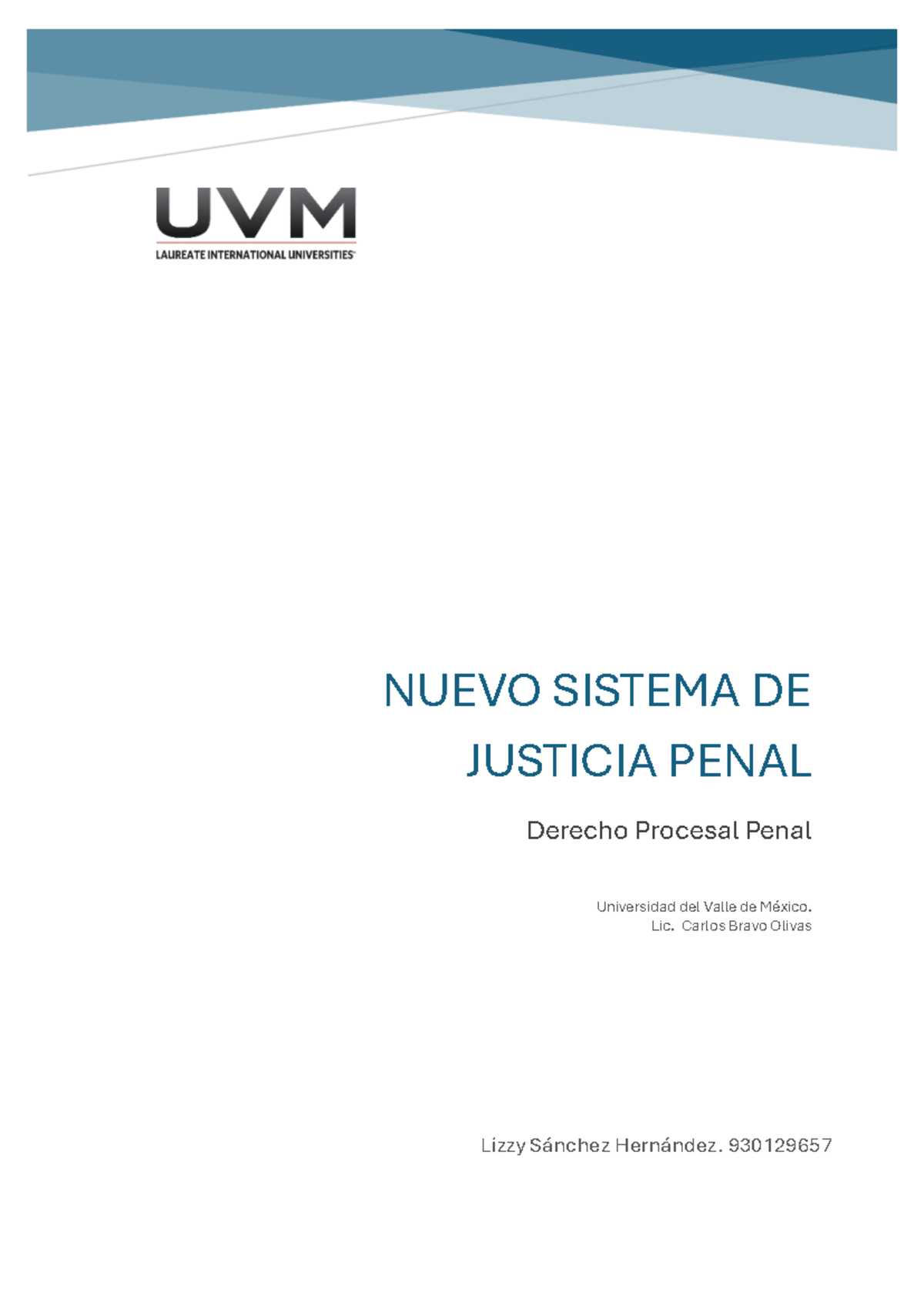 NUEVO SISTEMA DE JUSTICIA PENAL: ENSAYO PROCESAL PENAL (DERECHO) - Studocu