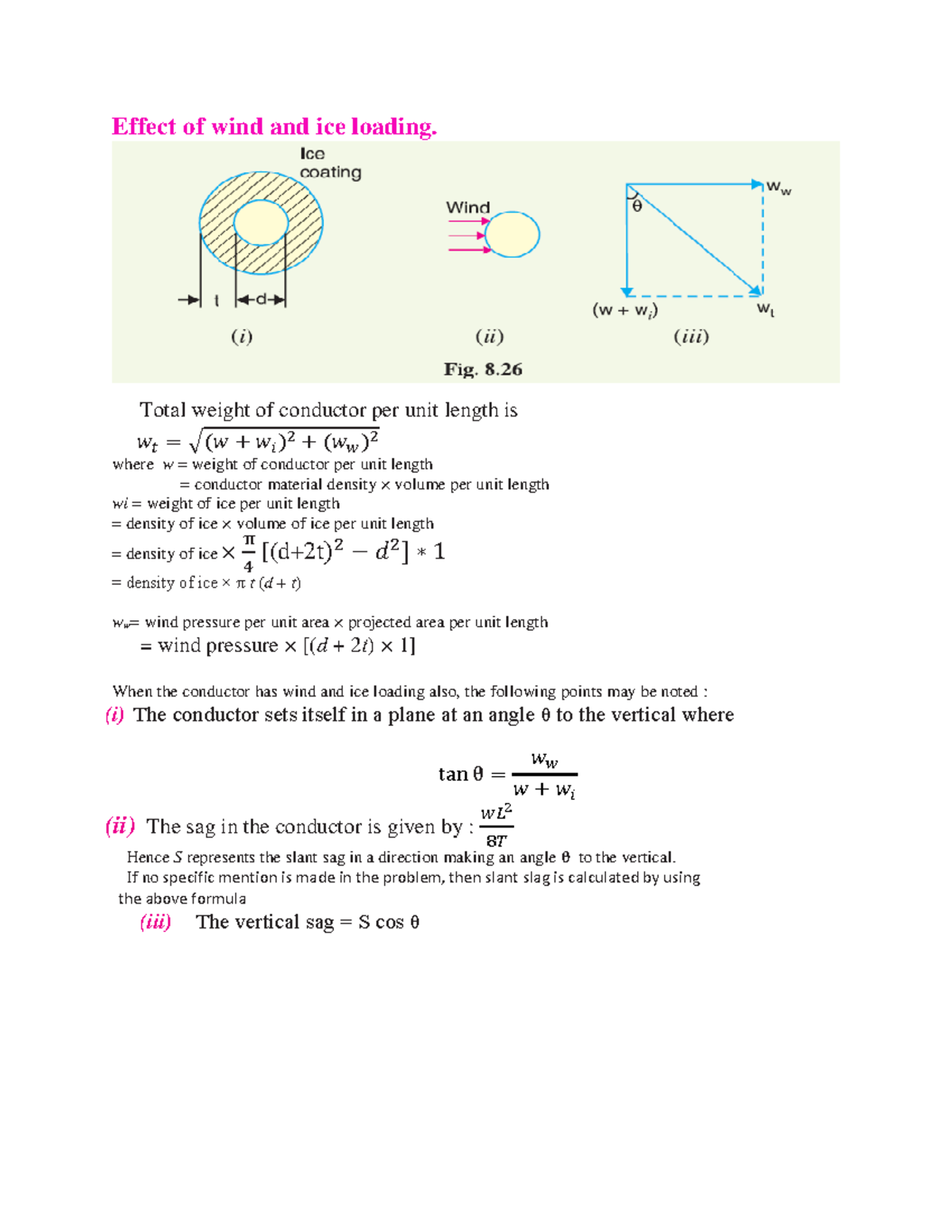 Effect of Wind & Ice Loading on Transmission Line Sag Analysis - Studocu
