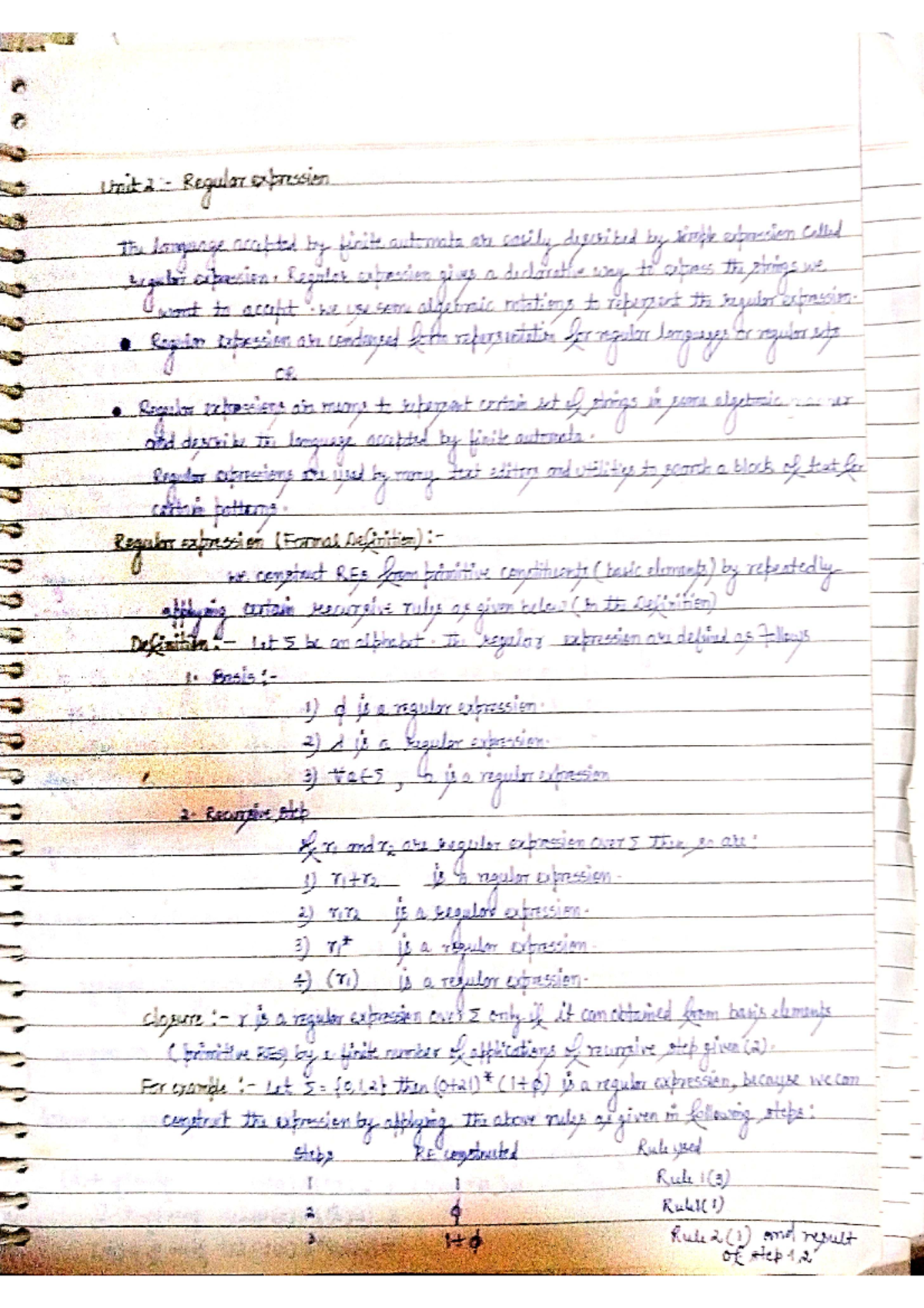 Automata 2 - Unit 2 Regular expression the language accepted finite ...