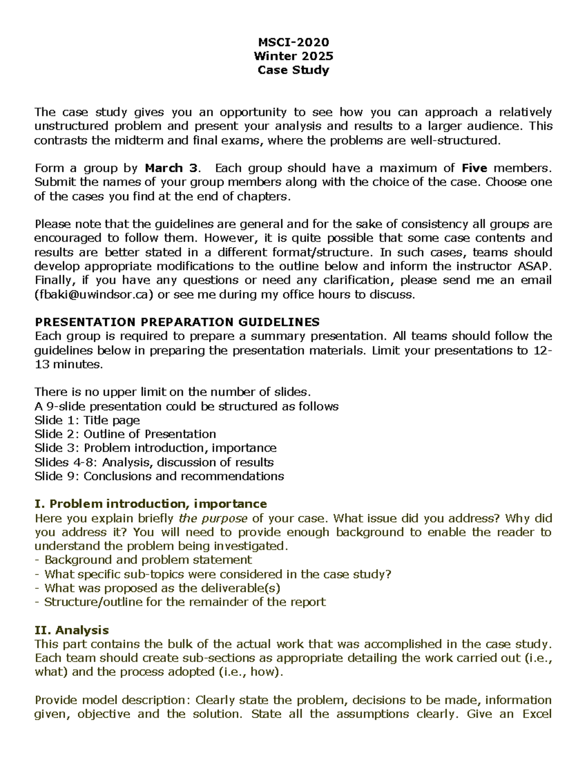 P1 202 25w Case Presentation guideline - MSCI- Winter 2025 Case Study ...