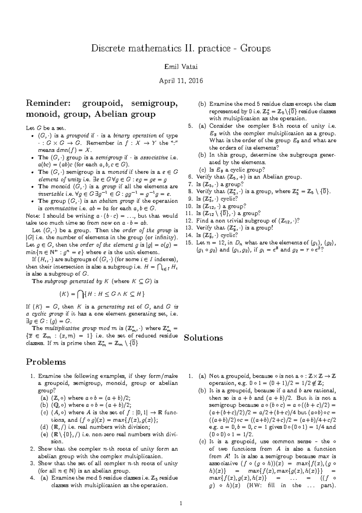 P2-groups-dm2en - Practical questions and solutions in Group Theory for ...