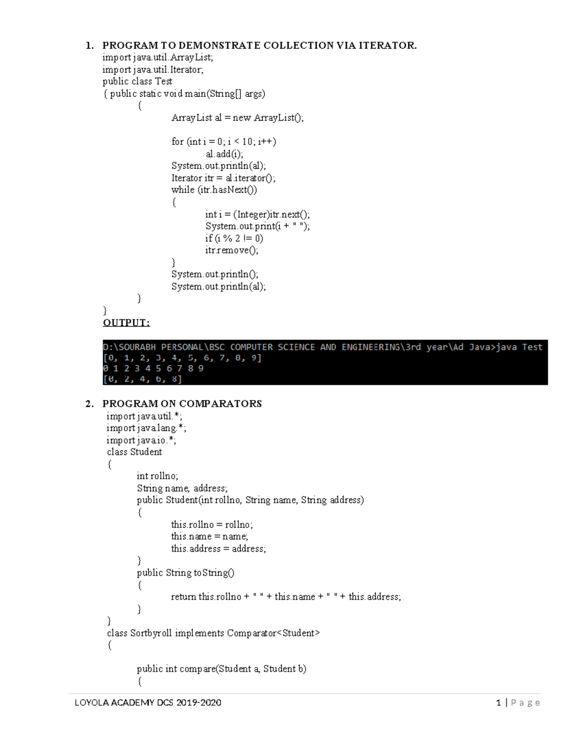 Advanced JAVA Programming Notes - DCS 19-20 - Studocu