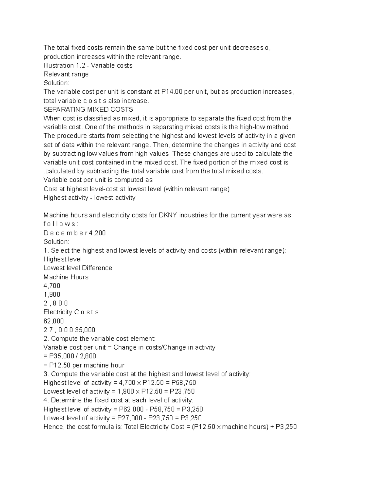 Cost Accounting 12: Fixed and Variable Costs, Inventory Systems, and ...