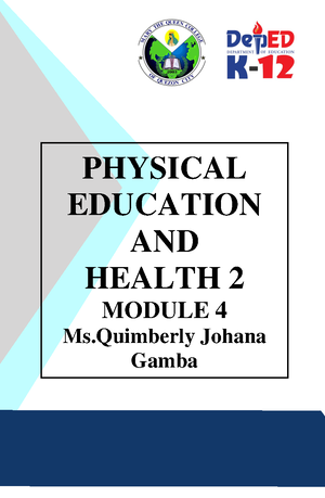 Perdev Module 4 - \ PERSONAL DEVELOPMENT MODULE NO. 4 Understanding The ...