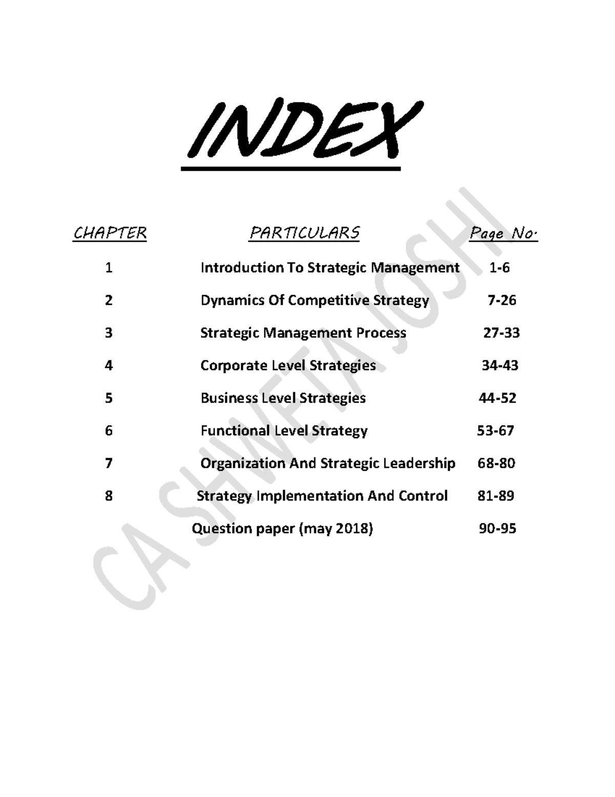 Strategic Management Notes for SM 101: Key Concepts and Insights - Studocu