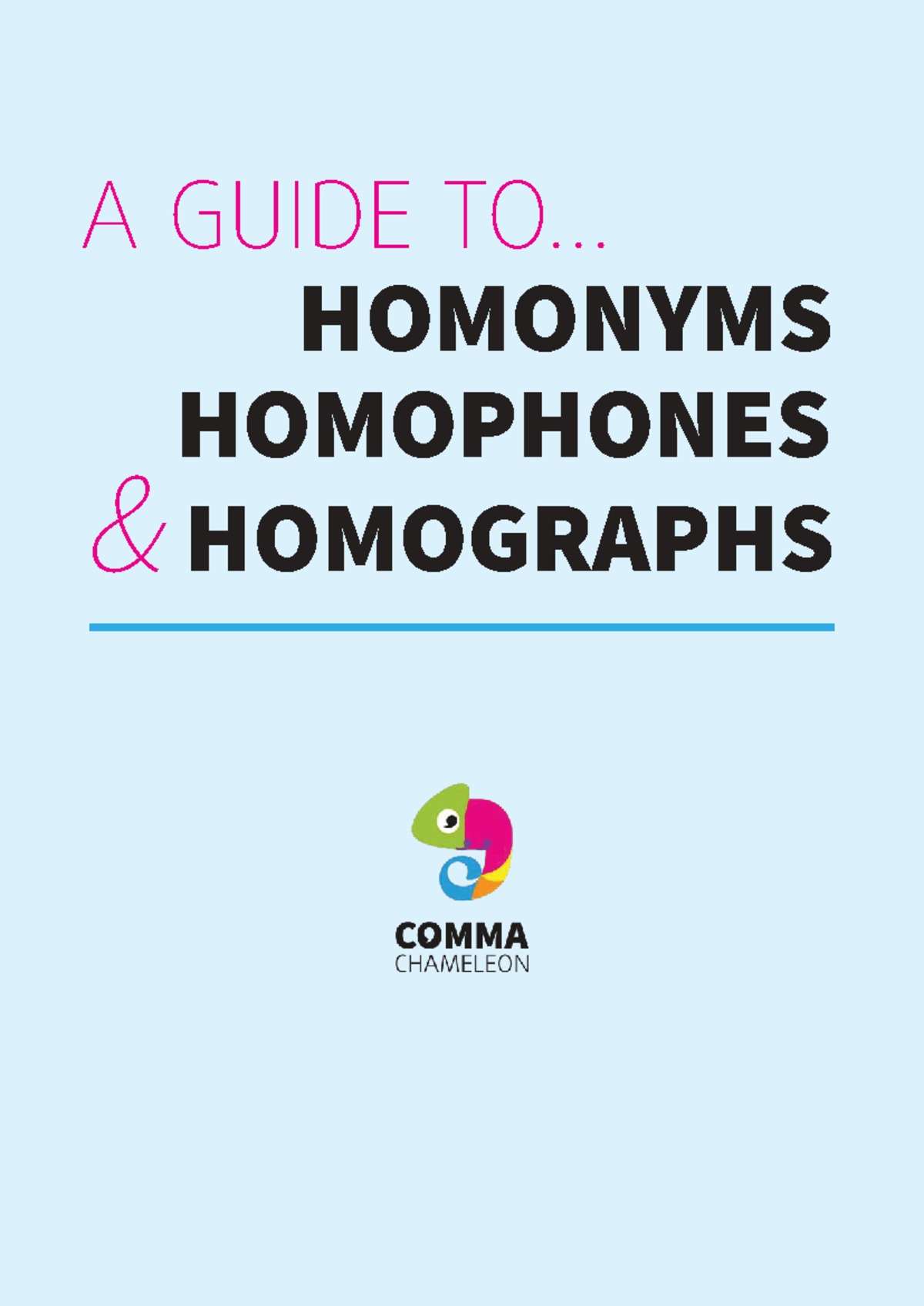 A GUIDE TO HOMONYMS, HOMOPHONES & HOMOGRAPHS: A Dictionary - Studocu