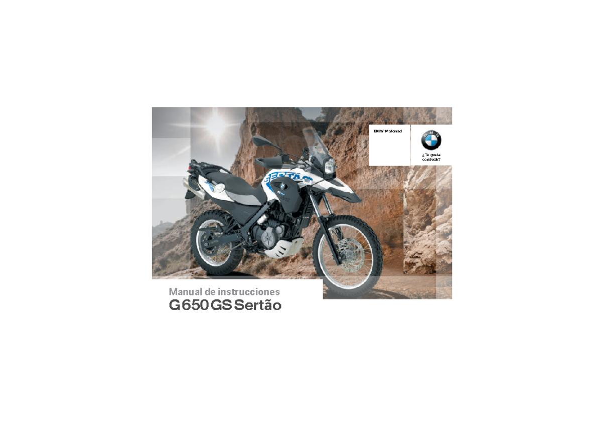 G 0136 RM 0814 03 - Manual Instrucciones BMW G 650 GS - Document Preview