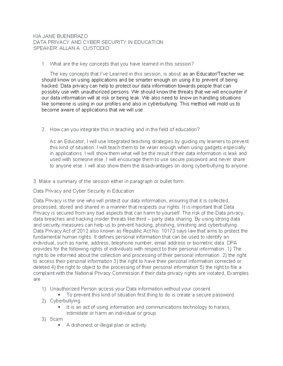DATA Privacy & Cyber Security in Education: Key Insights and ...