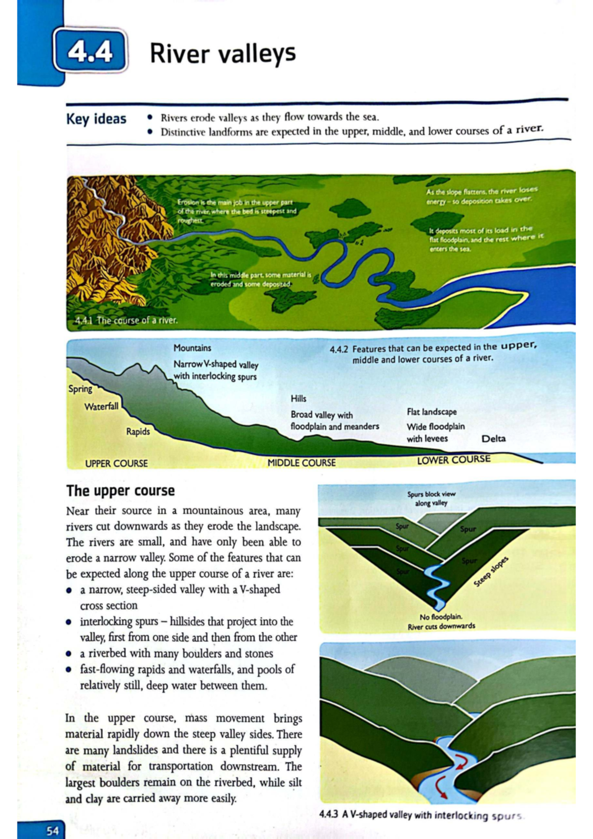 4.4 River Valleys: Key Concepts on Erosion and Landforms - Studocu