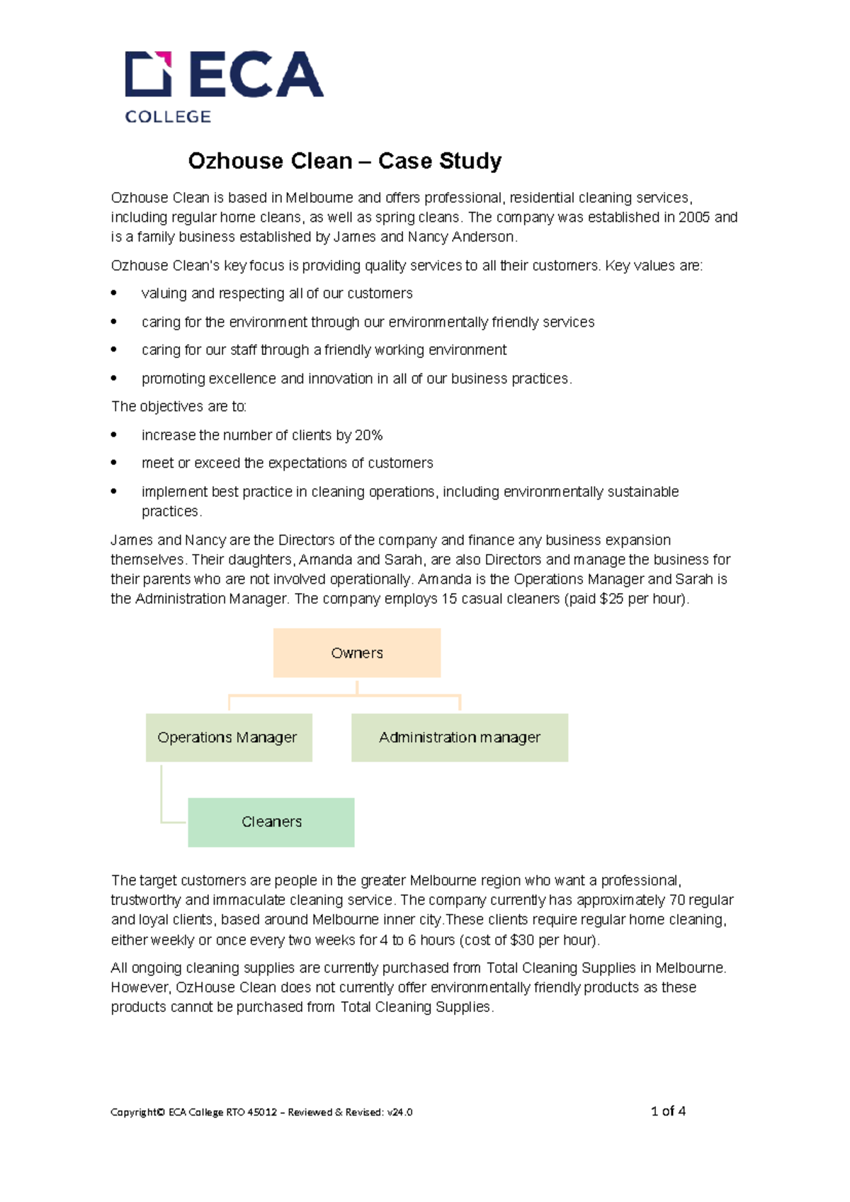 Ozhouse Clean Case Study: Strategies for Growth and Sustainability ...