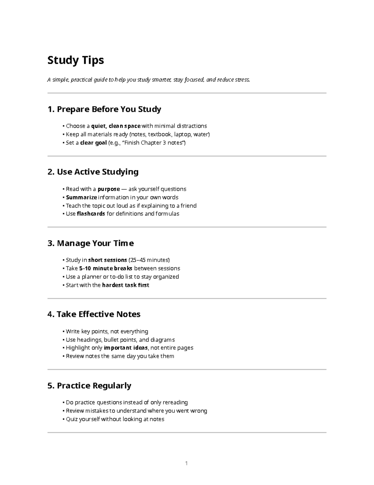 Study Tips: A Simple & Effective Guide to Smarter Learning - Studocu