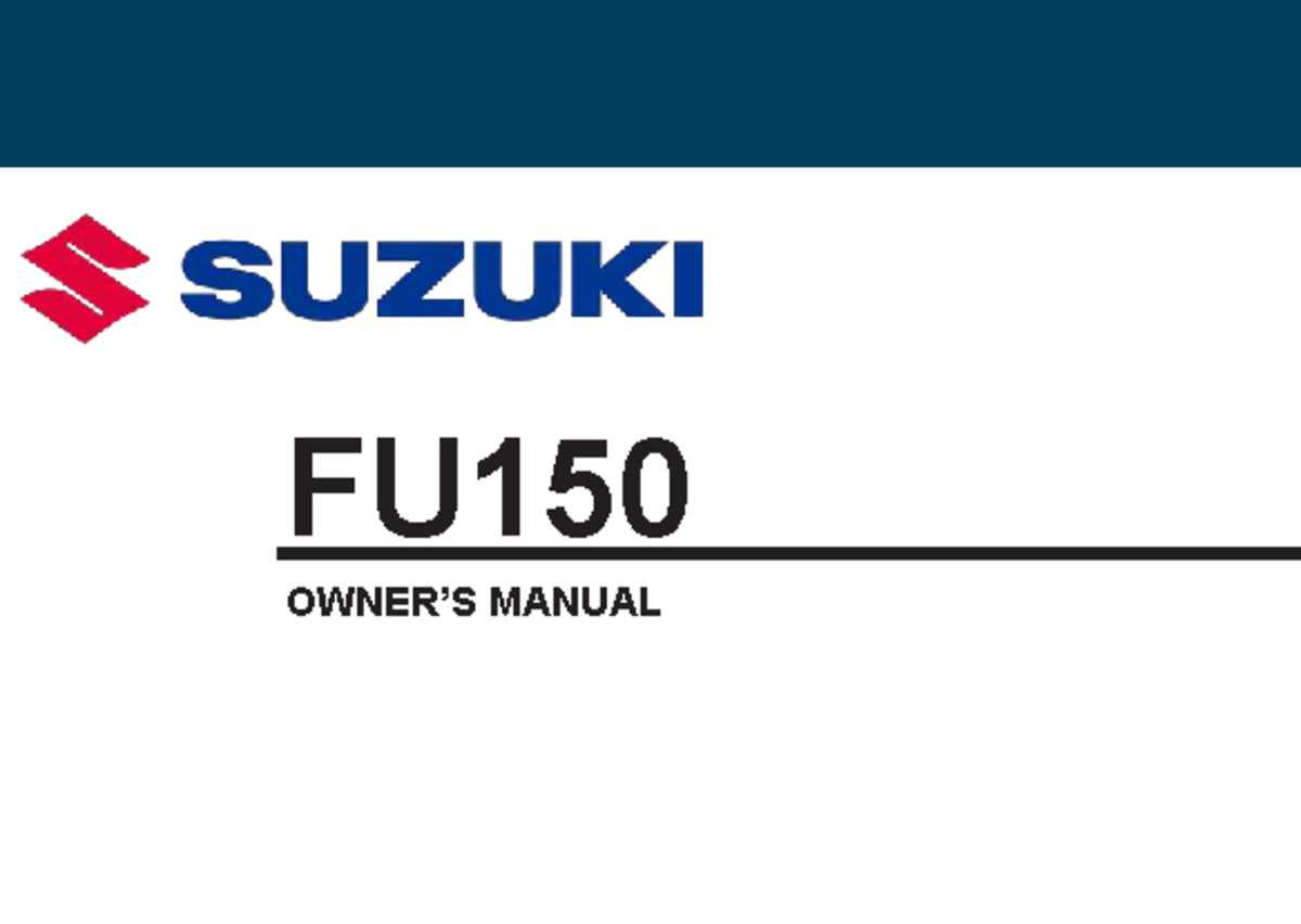FU150CD3 Motorcycle Manual: Safety & Maintenance Guide - Studocu