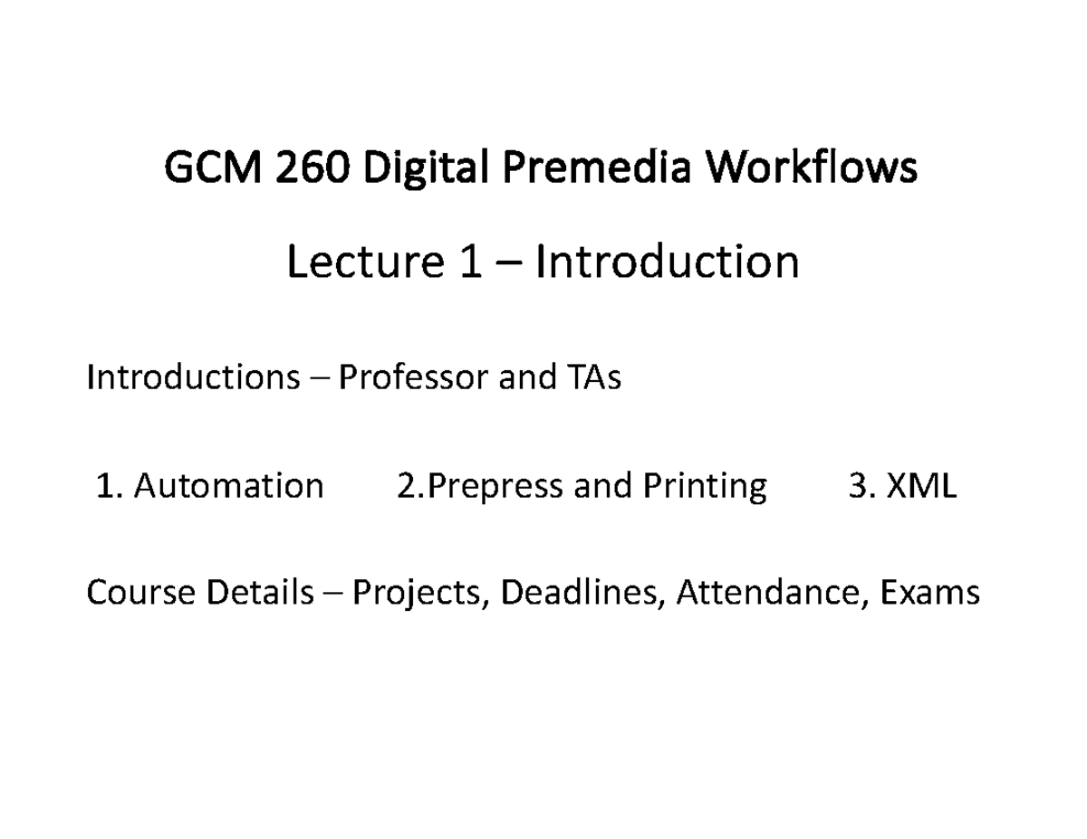 Lecture 1 - Introduction Slides - GGCCMM 2 2660 0 DDiiggiittaall ...