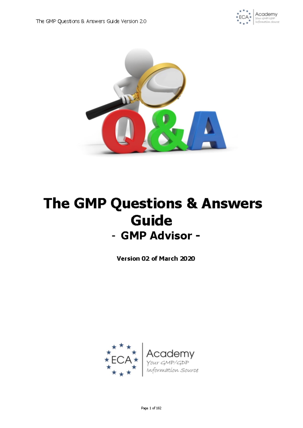 GMP Q&A Compilation: Answers from Global Regulators and Best Practices ...