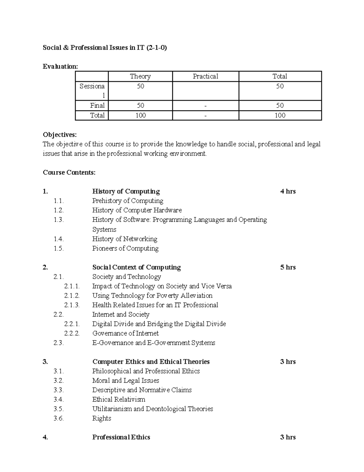 SPIT 101: Social & Professional Issues in IT - Final Exam Notes - Studocu