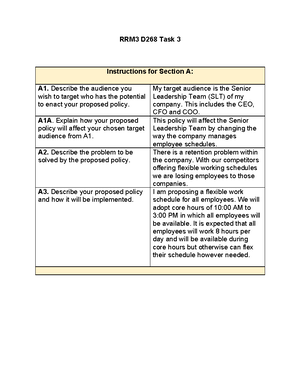 D079 Task 1 - Process, Logistics, and Operations - Task 1 - D079 TASK 1 ...