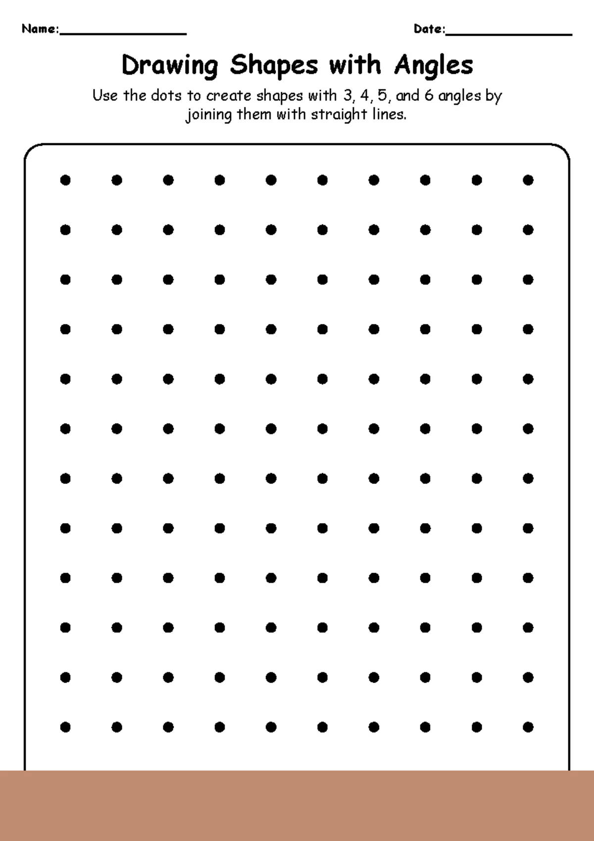 Drawing Grids and Counting Squares - 2nd Grade Worksheet - Name: Date ...