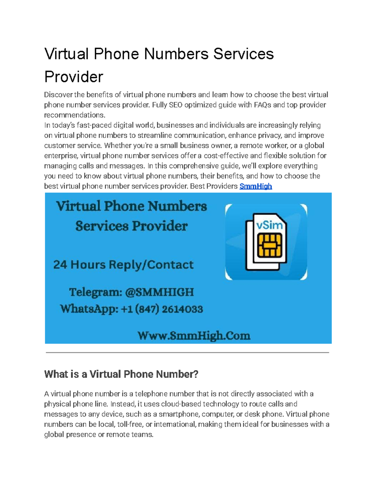 Virtual Phone Numbers Services - Virtual Phone Numbers Services ...