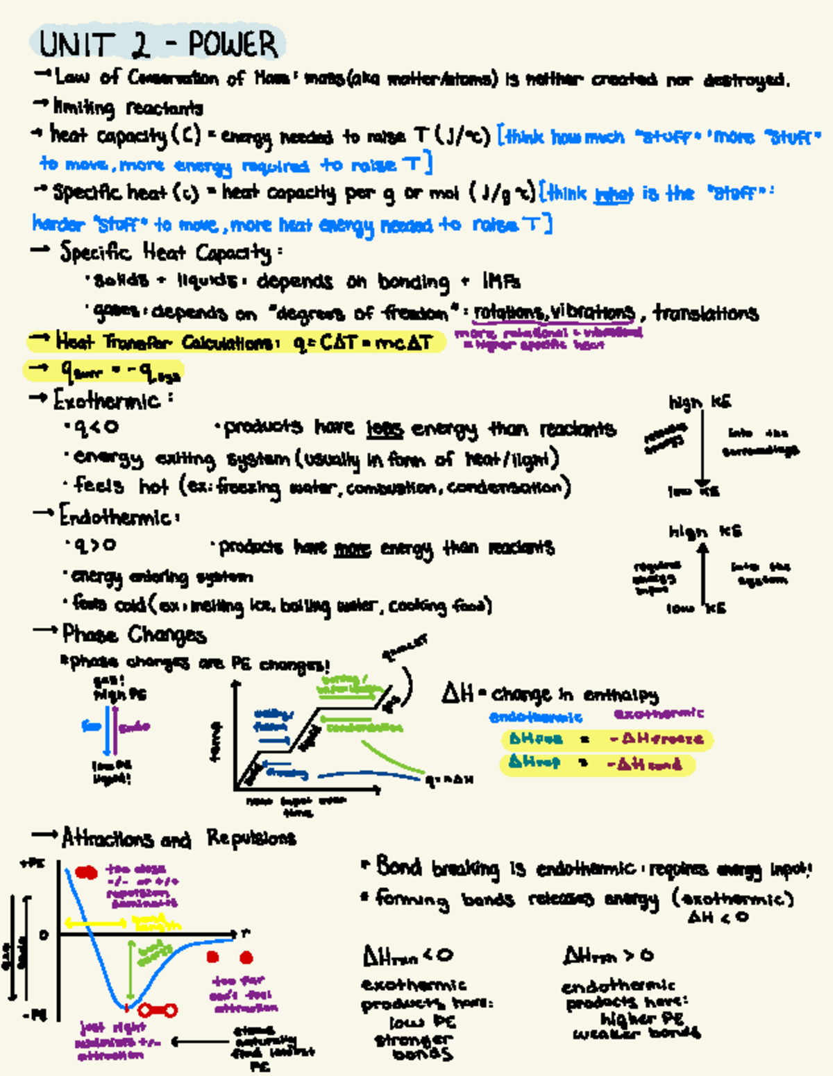Unit 2 Cheat Sheet: Conservation of Mass & Energy Concepts - Studocu