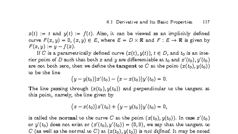 4.1 Derivatives and Basic Properties in Complex Variables (CV-127 ...