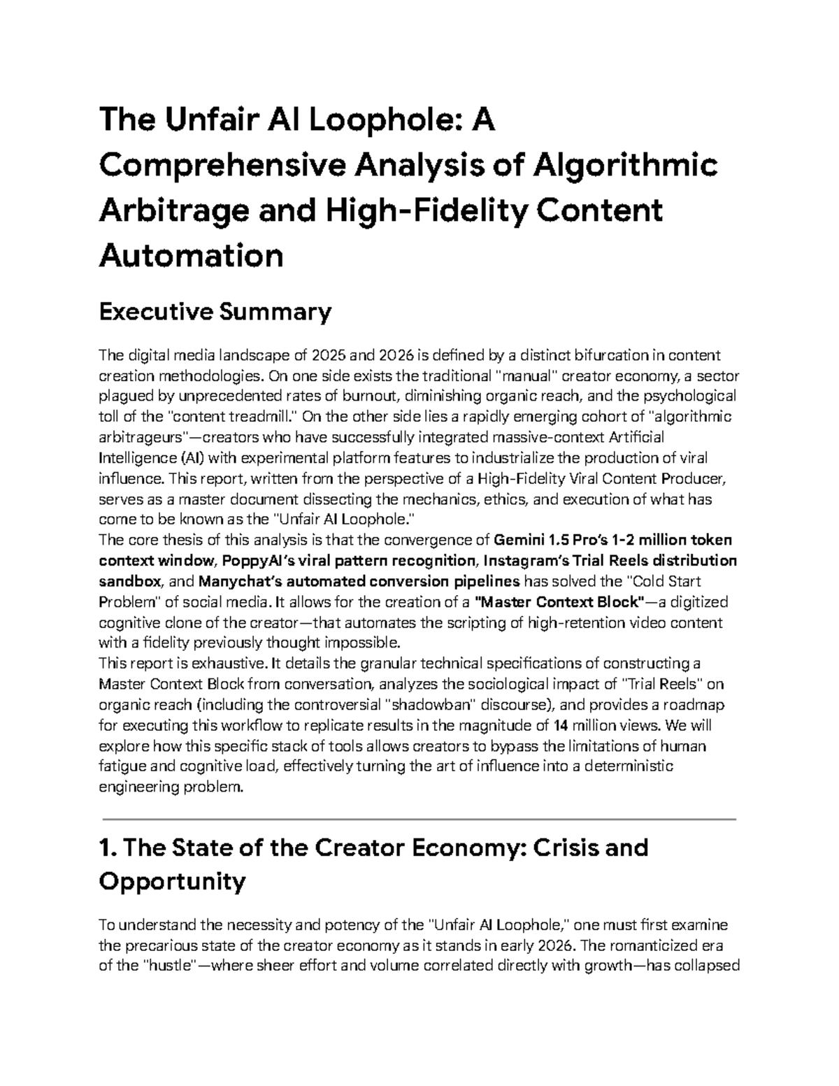 AI Loophole for Viral Content: An In-Depth Study on Automation - Studocu