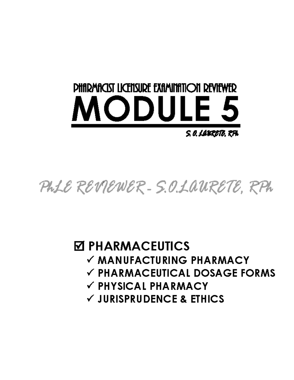 M5: Comprehensive Guide to Manufacturing Pharmacy and Dosage Forms ...