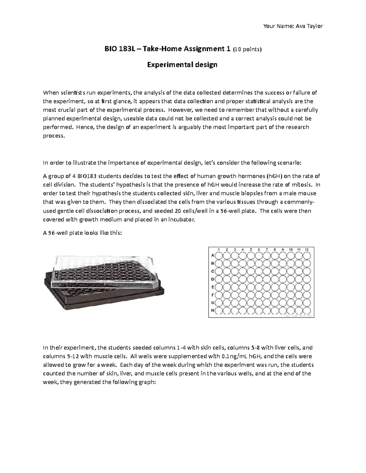 BIO 183L: Understanding Experimental Design for Effective Research ...