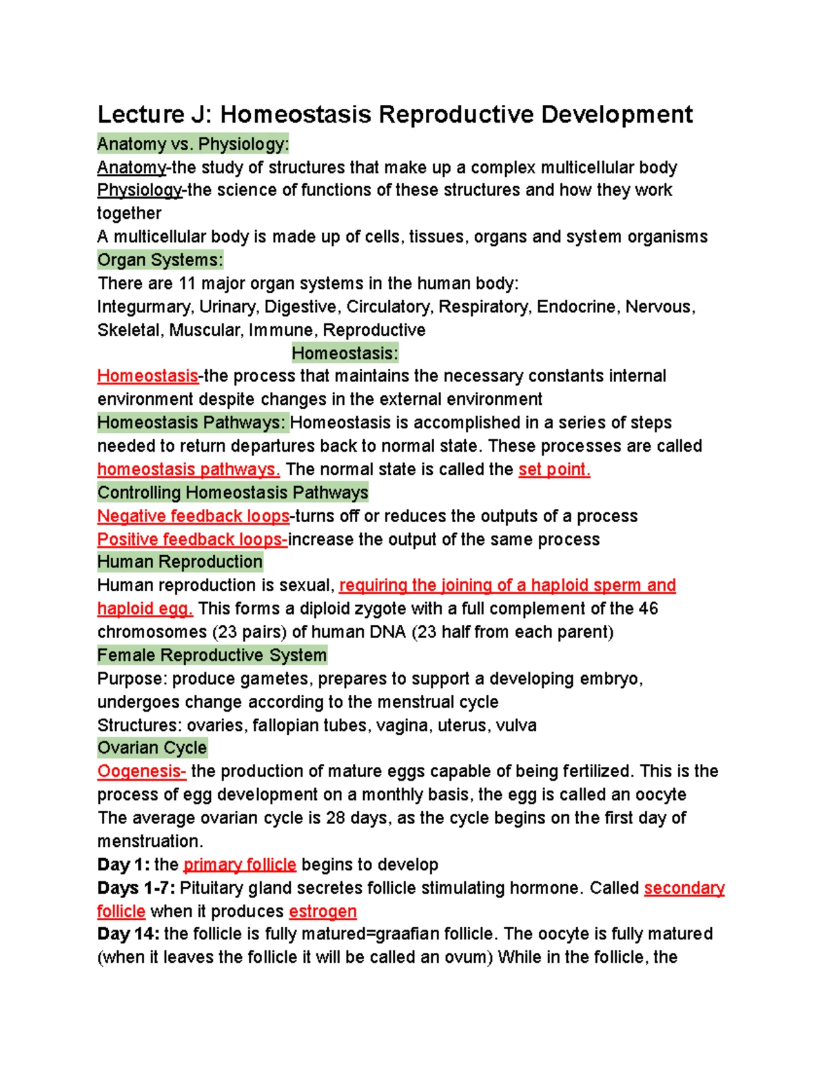 Humans and Biology Class Notes: Evolution, Mechanisms, and Evidence ...