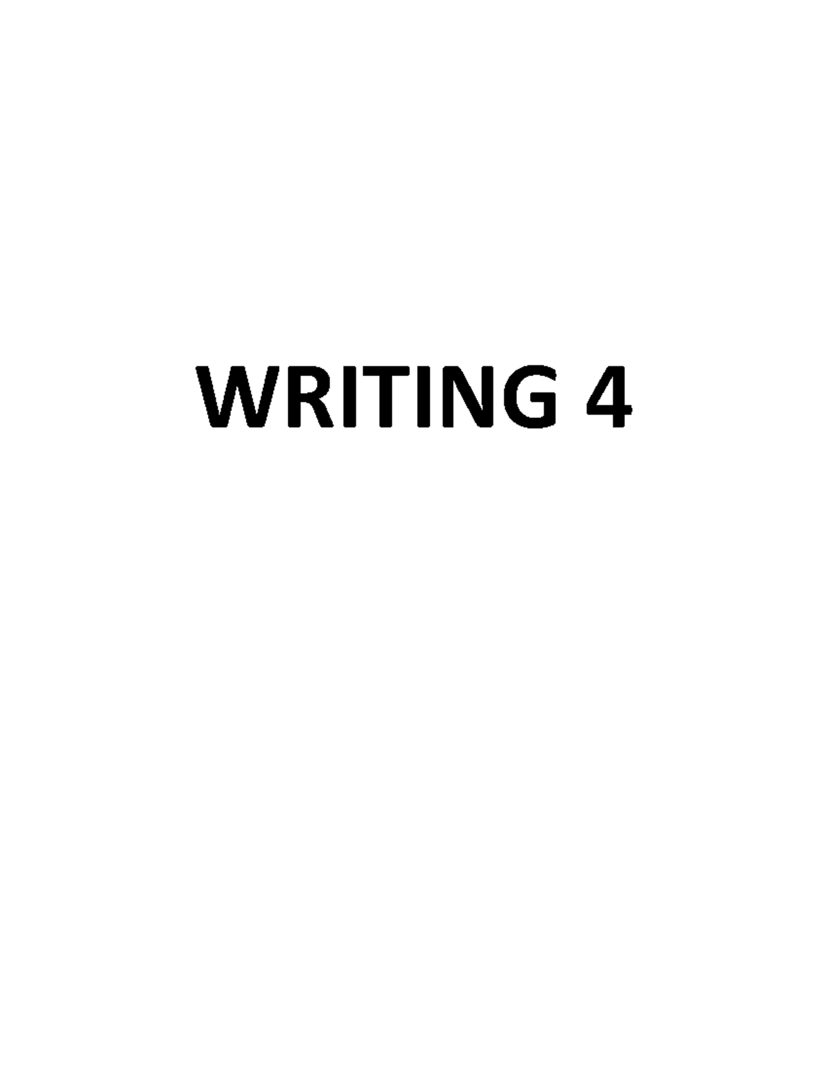 Writing 4 (2024) - Giáo trình viết 4 - WRITING MỘT SỐ TRAO ĐỔI LIÊN ...