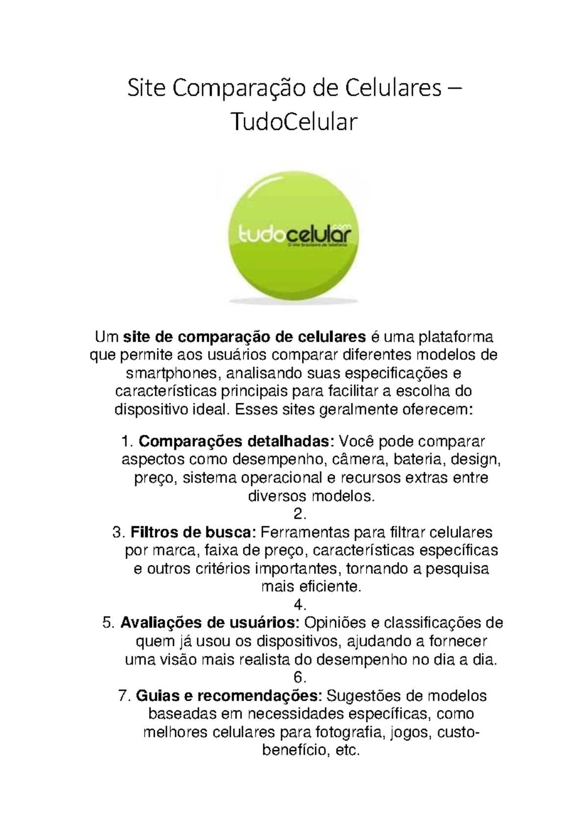 Site Comparação de Celulares – Tudo Celular - Site Comparação de ...
