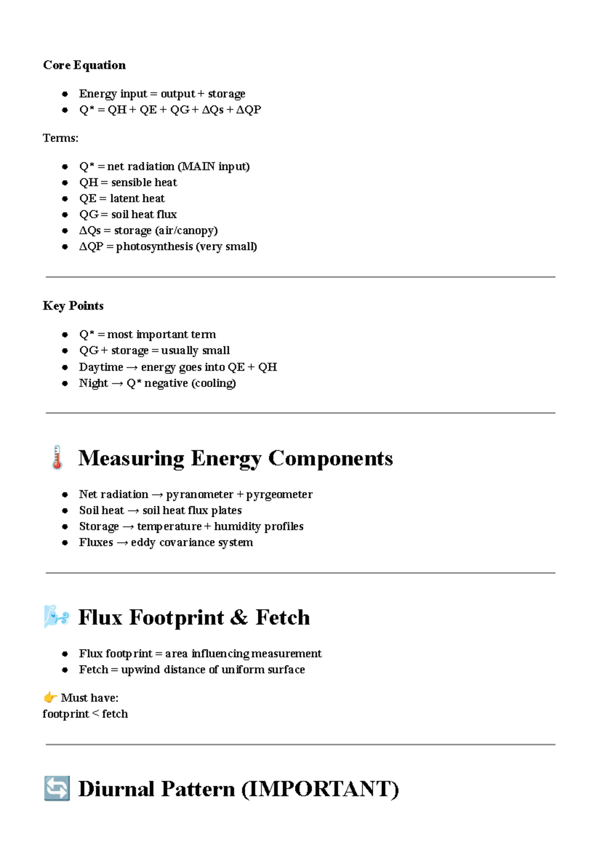 Envirsc 2C03 Lecture Notes: Energy Input-Output & Storage Concepts ...