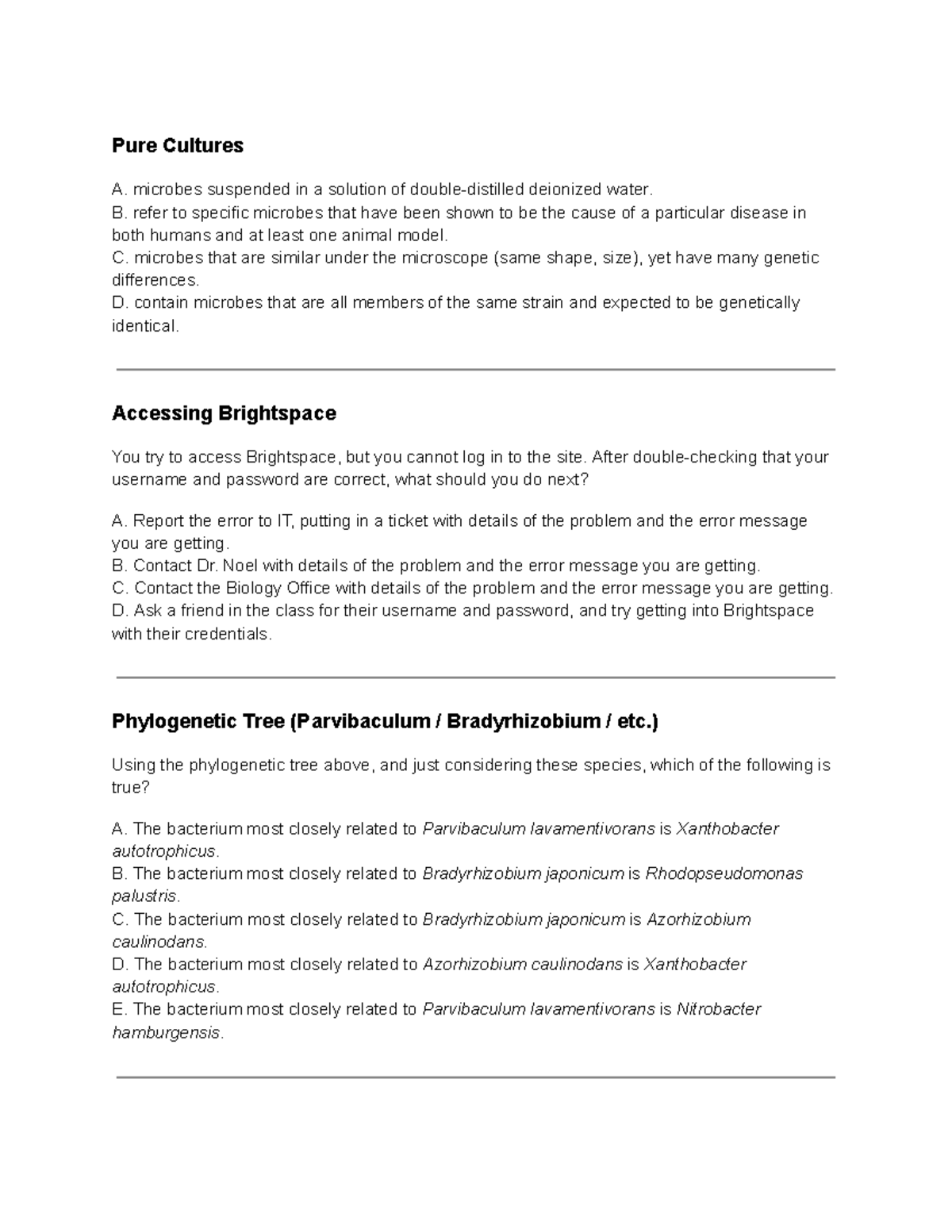 BIOL 2071: Pure Cultures and Microbial Identification Notes - Studocu