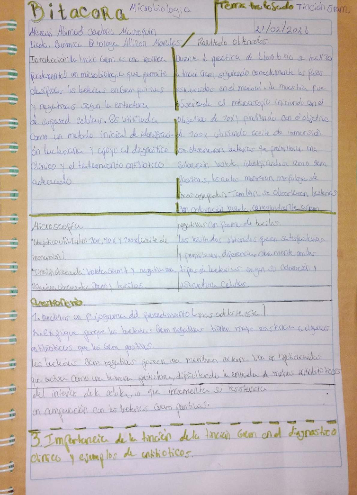 Tinción Gram - Estudio y Aplicaciones en Microbiología - Studocu