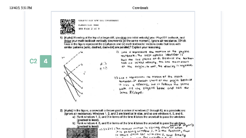 PHYS 131 Midterm Exam Review: Correcting Centripetal Motion - Studocu